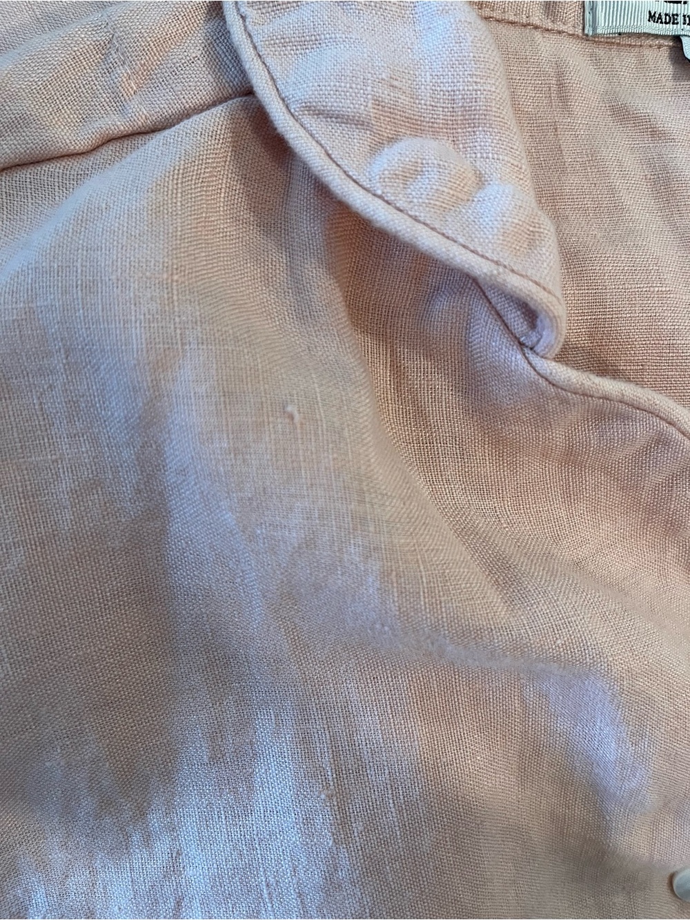 Serena & Lily 100% Linen Set Blush Pink Top & Pants Size S Coastal Resort Lounge - Picture 15 of 15